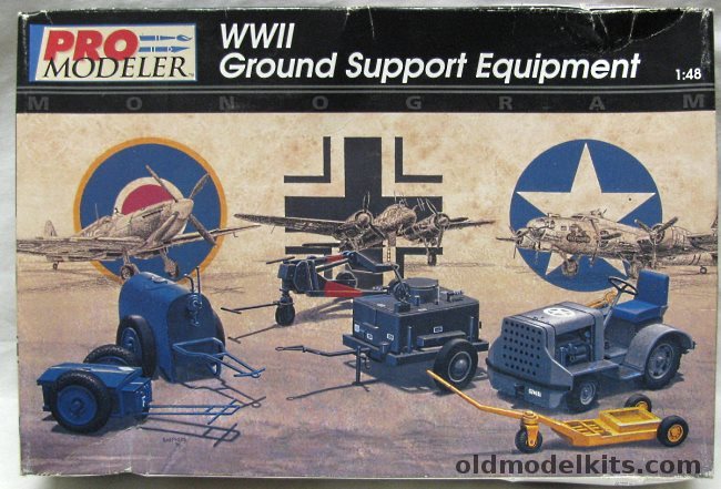 Monogram 1/48 Pro Modeler WWII Ground Support Equipment, 85-5930 plastic model kit